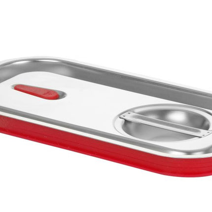 HENDI Gastronorm-Deckel mit Silikonrand – Kitchen Line – GN 1 / 3 – 325 × 176 mm – Produktansicht