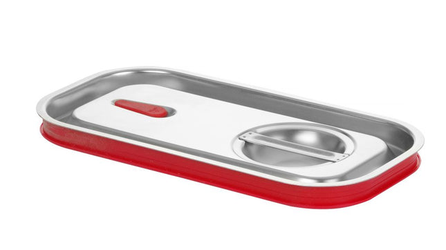 HENDI Gastronorm-Deckel mit Silikonrand – Kitchen Line – GN 1 / 3 – 325 × 176 mm – Produktansicht