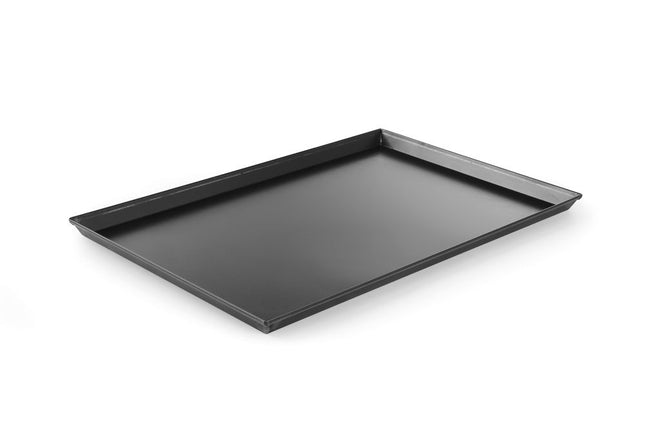 HENDI Pizzablech rechteckig – 600 × 400 × H 25 mm – Produktansicht