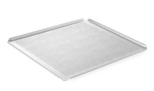 HENDI Blech – perforiert – 4 Ränder – GN 2 / 3 – 354 × 325 × 10 mm – Produktansicht