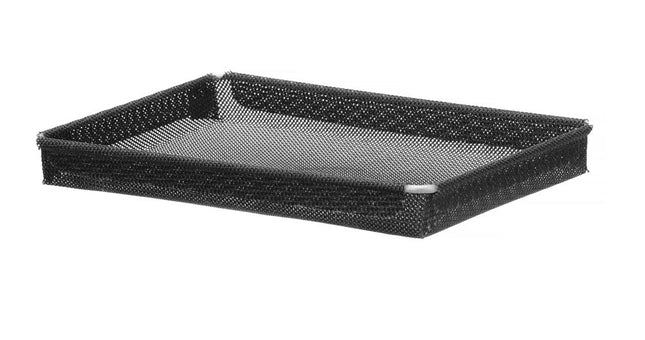 HENDI Hochgeschwindigkeits-Backblech –  Antihaftbeschichtung –  verstärkt – Perforierte – Schwarz – 290 × 190 × H 30 mm – Produktansicht