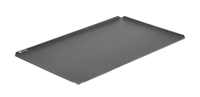 HENDI Blech – antihaftbeschichtet – 4 Kanten – GN 1 / 1 – Schwarz – 530 × 325 × 10 mm – Rechteckig – Produktansicht