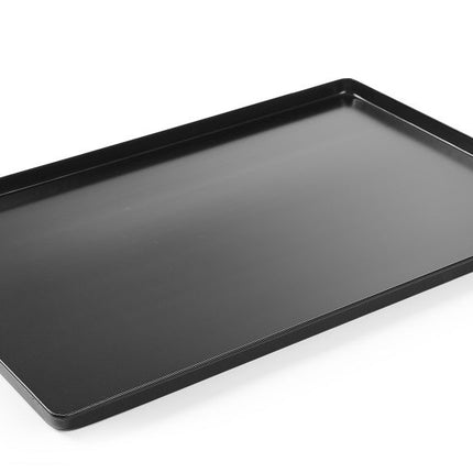 HENDI Auslagetablett für Süsswaren – Schwarz – 600 × 400 × H 20 mm – Produktansicht