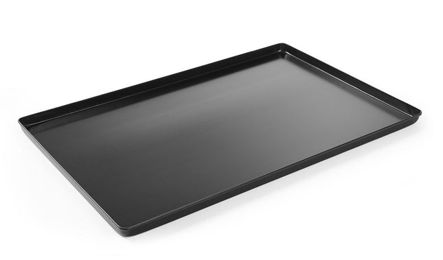 HENDI Auslagetablett für Süsswaren – Schwarz – 600 × 400 × H 20 mm – Produktansicht