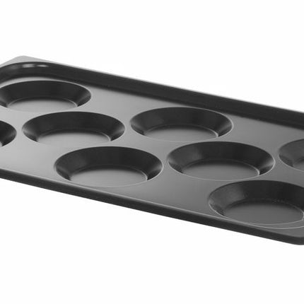 HENDI Blech mit Antihaftbeschichtung CONVECTOMAT EIERBLECH – GN 1 / 1 – Schwarz – 530 × 325 × H 26 mm – Weitere Produktansicht