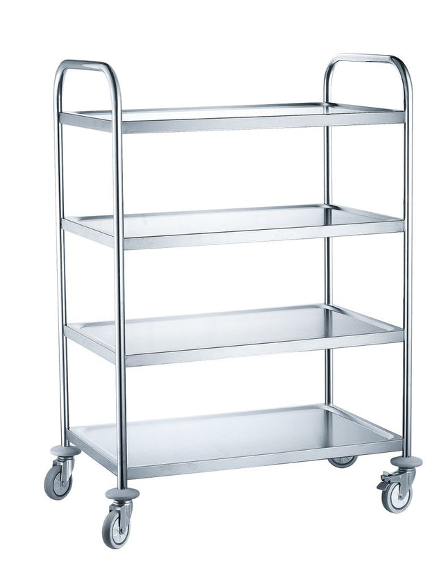 HENDI Servierwagen mit 4 Regalböden – 905 × 585 × 1245 mm – Produktansicht