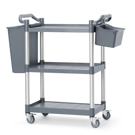 AmerBox Servierwagen aus Polypropylen mit 3 Fächern – klein – 800 × 420 × 945 mm – weitere Produktansicht