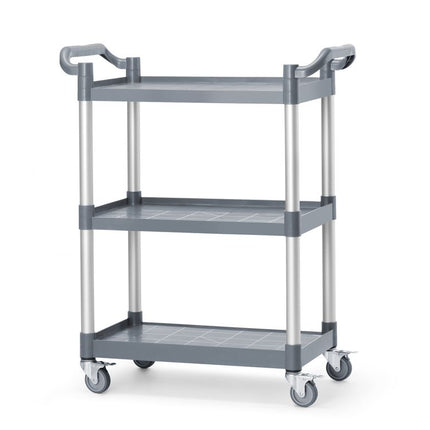AmerBox Servierwagen aus Polypropylen mit 3 Fächern – klein – 800 × 420 × 945 mm – weitere Produktansicht