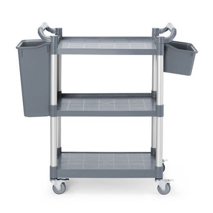 AmerBox Servierwagen aus Polypropylen mit 3 Fächern – klein – 800 × 420 × 945 mm – weitere Produktansicht