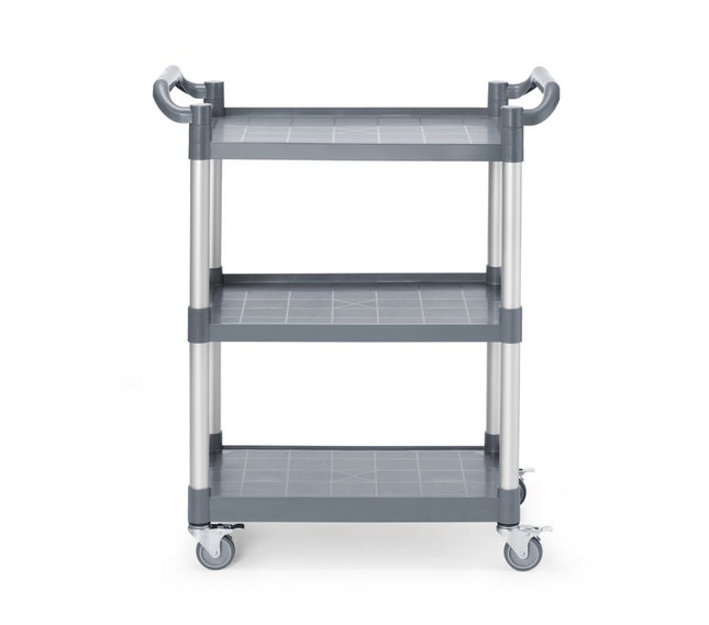 AmerBox Servierwagen aus Polypropylen mit 3 Fächern – klein – 800 × 420 × 945 mm – Produktansicht