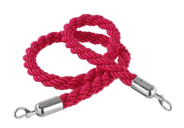 HENDI Absperrseile – rot mit polierten Haken – Rot – 1500 mm – Produktansicht