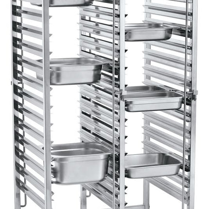 HENDI Transportwagen doppelt - 30xGN1 / 1 – 798 × 610 × 1710 mm – Produktansicht
