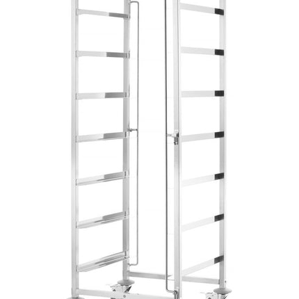 HENDI Transportwagen für Spülmaschinenkörbe - 7 Körbe à 500 × 500 mm – 615 × 560 × 1710 mm – weitere Produktansicht