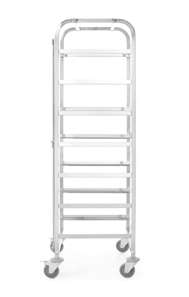 HENDI Transportwagen für Spülmaschinenkörbe - 7 Körbe à 500 × 500 mm – 615 × 560 × 1710 mm – Produktansicht