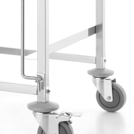 HENDI Transportwagen für Spülmaschinenkörbe - 7 Körbe à 500 × 500 mm – 615 × 560 × 1710 mm – weitere Produktansicht