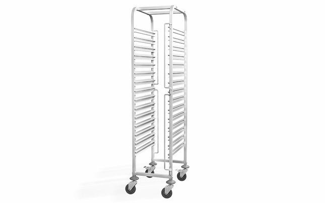HENDI Abräumwagen - 15 x GN 1 / 1 – Profi Line – 440 × 610 × 1710 mm – Produktansicht