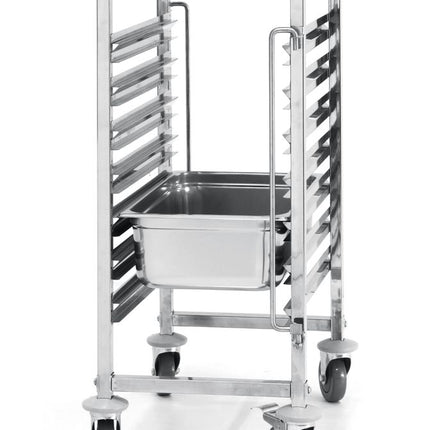 HENDI Abräumwagen - 7 x GN 1 / 1 – Profi Line – 445 × 615 × 945 mm – Produktansicht