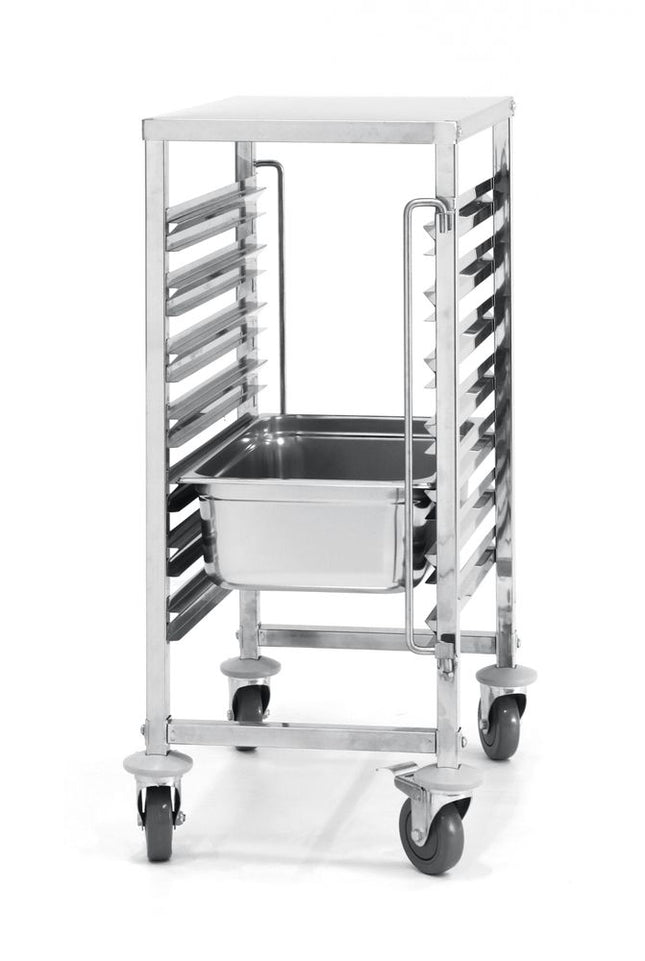 HENDI Abräumwagen - 7 x GN 1 / 1 – Profi Line – 445 × 615 × 945 mm – Produktansicht