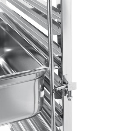 HENDI Abräumwagen - 7 x GN 1 / 1 – Profi Line – 445 × 615 × 945 mm – weitere Produktansicht