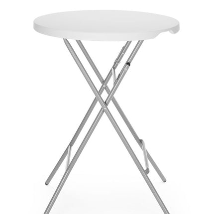AmerBox Bar-Stehtisch – Max. Last 80 kg – Weiß – Ø 800 × H 1100 mm – Produktansicht