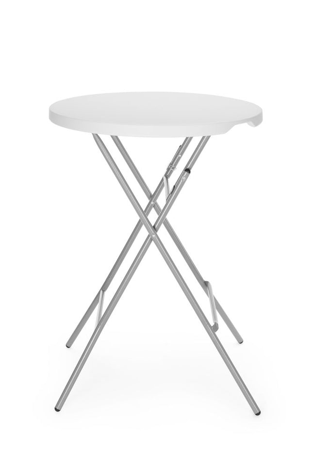 AmerBox Bar-Stehtisch – Max. Last 80 kg – Weiß – Ø 800 × H 1100 mm – Produktansicht