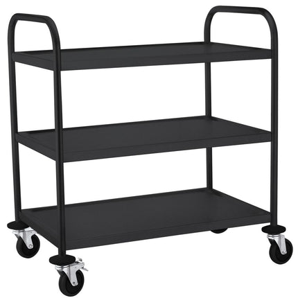 HENDI Servierwagen mattschwarz – 905 × 585 × 945 mm – weitere Produktansicht
