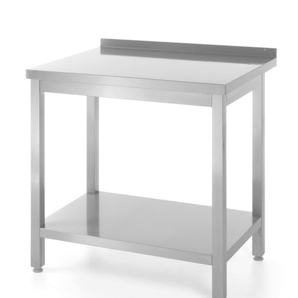 HENDI Wandtisch mit Ablage – verschraubt – Tiefe 600 mm – Profi Line – 800 × 600 × 850 mm – Produktansicht