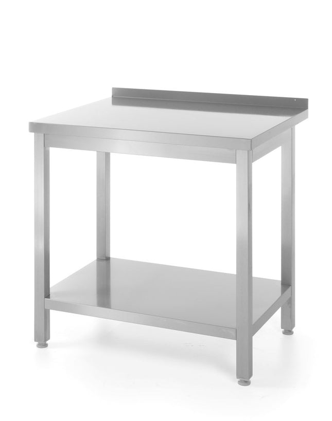 HENDI Wandtisch mit Ablage – verschraubt – Tiefe 600 mm – Profi Line – 800 × 600 × 850 mm – Produktansicht