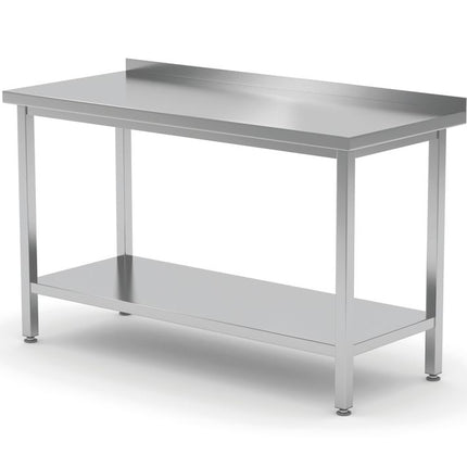 HENDI Wandtisch mit Ablage – verschraubt – Tiefe 600 mm – Profi Line – 1000 × 600 × 850 mm – Produktansicht