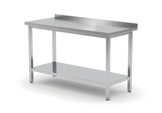HENDI Wandtisch mit Ablage – verschraubt – Tiefe 600 mm – Profi Line – 1000 × 600 × 850 mm – Produktansicht