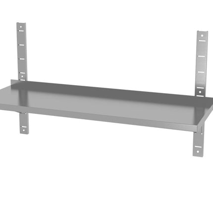 HENDI Wandablage einstellbar –  einfach –  mit 2 Halterungen – 800 × 300 × H 600 mm – Produktansicht