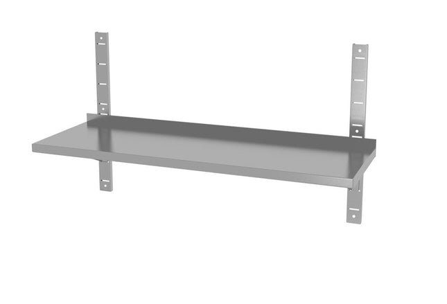 HENDI Wandablage einstellbar –  einfach –  mit 2 Halterungen – 1200 × 300 × H 600 mm – Produktansicht
