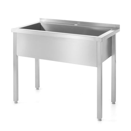 HENDI Tisch mit Einzel-Waschwanne – geschweißt – Profi Line – 800 × 600 × 850 mm – Produktansicht
