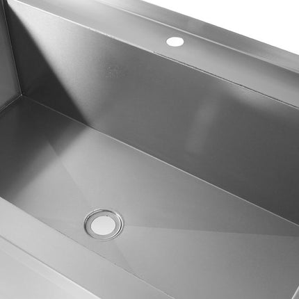 HENDI Tisch mit Einzel-Waschwanne – geschweißt – Profi Line – 1000 × 600 × 850 mm – weitere Produktansicht