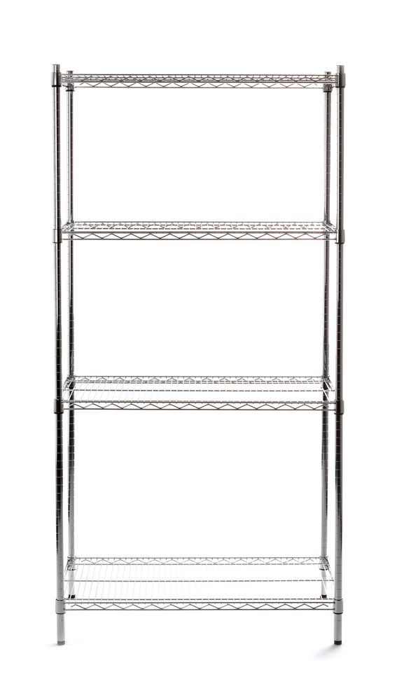 HENDI Regalsystem 4 Böden – 910 × 455 × 1830 mm – Produktansicht