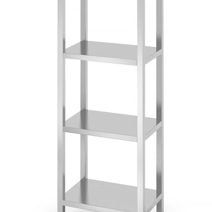 HENDI Lagerregal mit 4 Regalen – verschraubt – Kitchen Line – 600 × 400 × 1800 mm – Produktansicht
