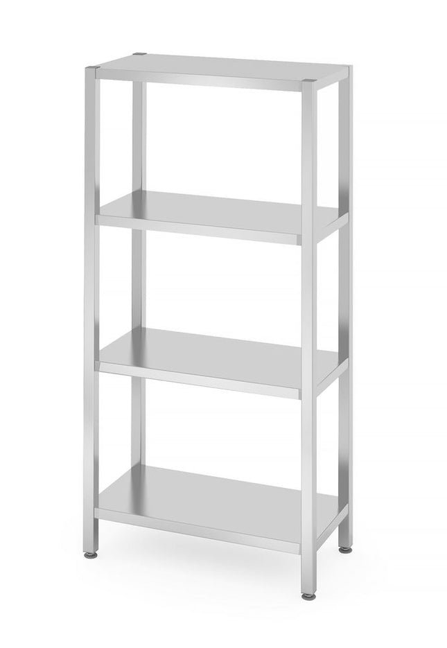 HENDI Lagerregal mit 4 Regalen – verschraubt – Kitchen Line – 800 × 400 × 1800 mm – Produktansicht