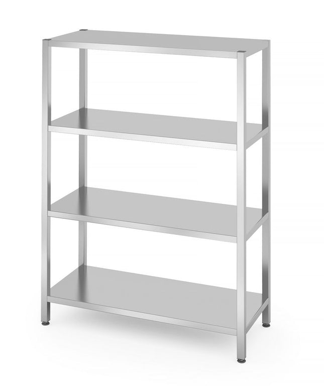 HENDI Lagerregal mit 4 Regalen – verschraubt – Kitchen Line – 1200 × 500 × 1800 mm – Produktansicht