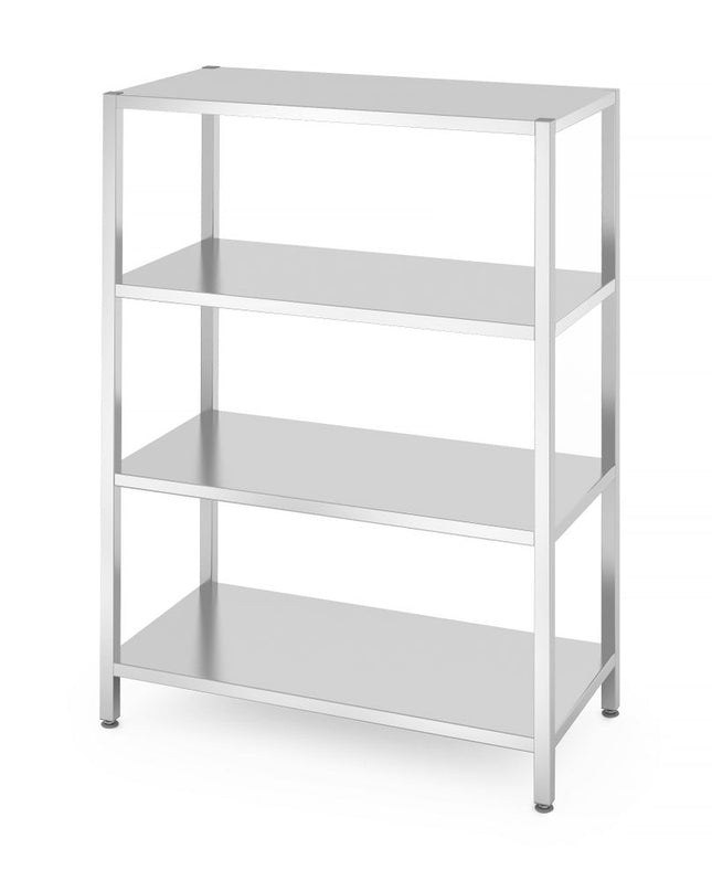HENDI Lagerregal mit 4 Regalen – verschraubt – Kitchen Line – 1200 × 600 × 1800 mm – Produktansicht