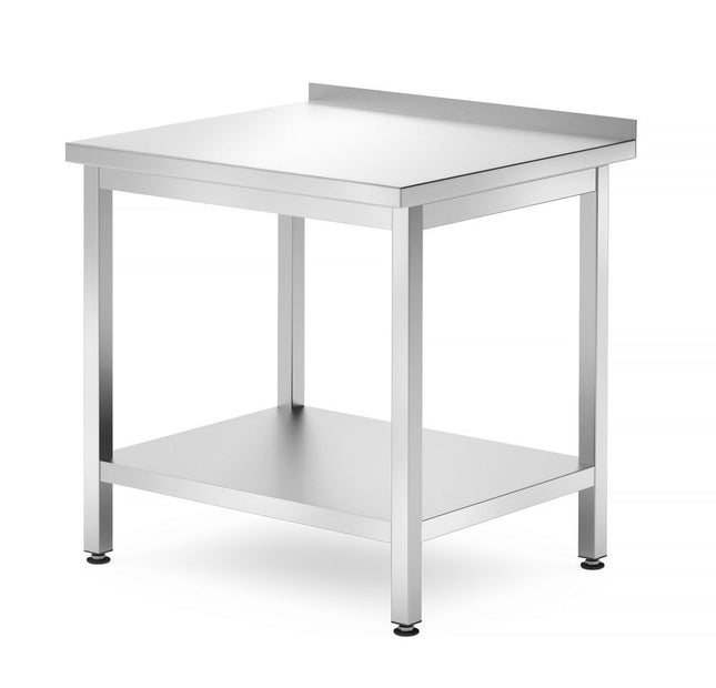 HENDI Wandtisch mit Ablage – verschraubt – Tiefe 700 mm – Profi Line – 800 × 700 × 850 mm – Produktansicht