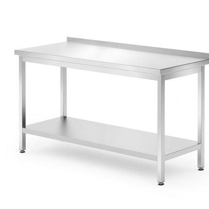 HENDI Wandtisch mit Ablage – verschraubt – Tiefe 700 mm – Profi Line – 1400 × 700 × 850 mm – Produktansicht