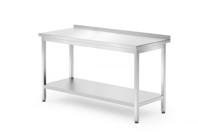 HENDI Wandtisch mit Ablage – verschraubt – Tiefe 700 mm – Profi Line – 1400 × 700 × 850 mm – Produktansicht