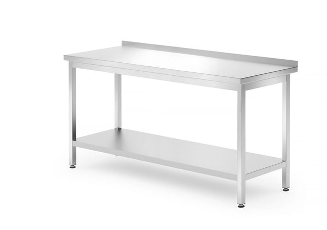 HENDI Wandtisch mit Ablage – verschraubt – Tiefe 700 mm – Profi Line – 1600 × 700 × 850 mm – Produktansicht
