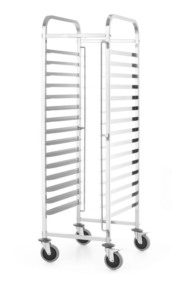 HENDI Regalwagen – Kitchen Line – Silber – 470 × 620 × H 1735 mm – Produktansicht