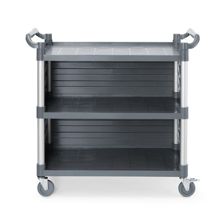 AmerBox Servierwagen aus Polypropylen mit Lagen –  groß – Inklusive Regalseitenwände – 1010 × 500 × H 960 mm – Produktansicht