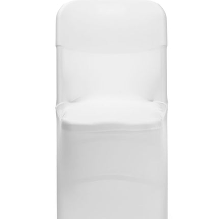 HENDI Klappstuhlbezug – Kitchen Line – 810965 & 910989 – Weiß – 540 × 440 × H 840 mm – Produktansicht