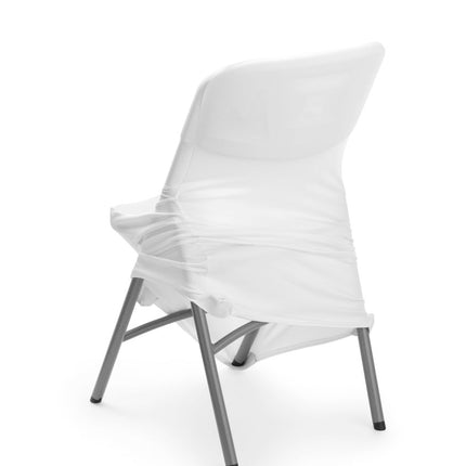 HENDI Klappstuhlbezug – Kitchen Line – 810965 & 910989 – Weiß – 540 × 440 × H 840 mm – Detailansicht 3