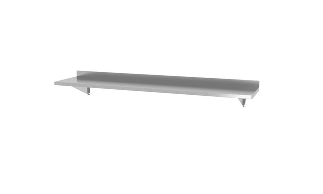 HENDI Wandablage – mit 2 Halterungen – 1400 × 300 × 250 mm – Produktansicht