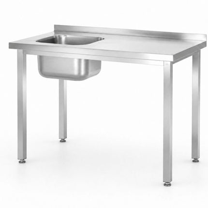 HENDI Spültisch –  verschraubt – Kitchen Line – 1000 × 600 × H 850 mm – Produktansicht