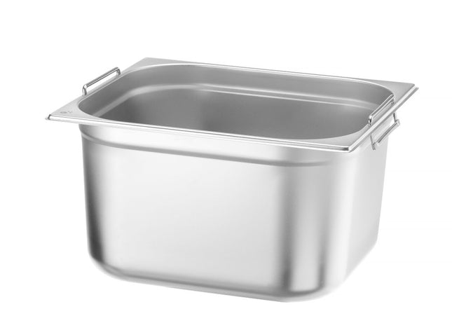 HENDI Gastronorm-Behälter 2 / 3 Budget Line mit Griffen – Budget Line – GN 2 / 3 – 17 l – 354 × 325 × 200 mm – Produktansicht